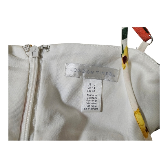 London Times floral sleeveless maxi dress size 10 - Picture 9 of 13